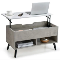 Стол трансформер Costway Lagom в стиле Loft серый