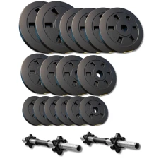 Набір композитних дисків Besport PowerPro 59кг для гантелей та штанг + 2 грифа