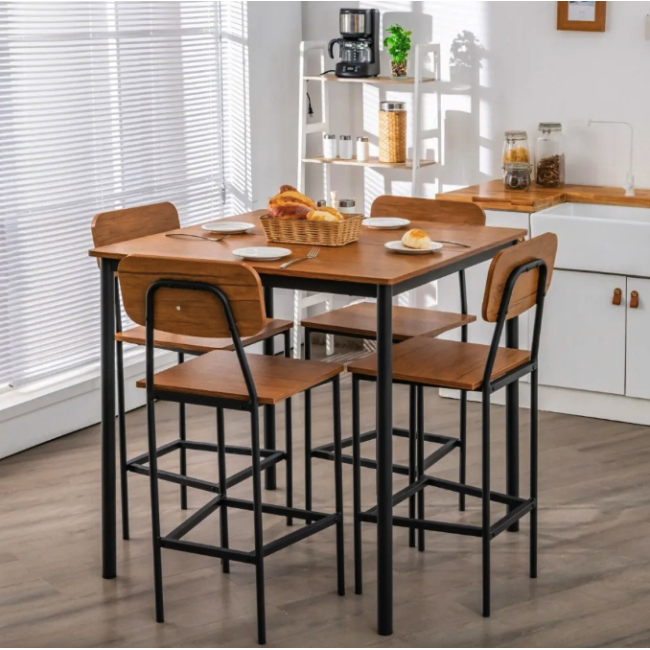 Комплект мебели Costway Karen барный стол со стульями