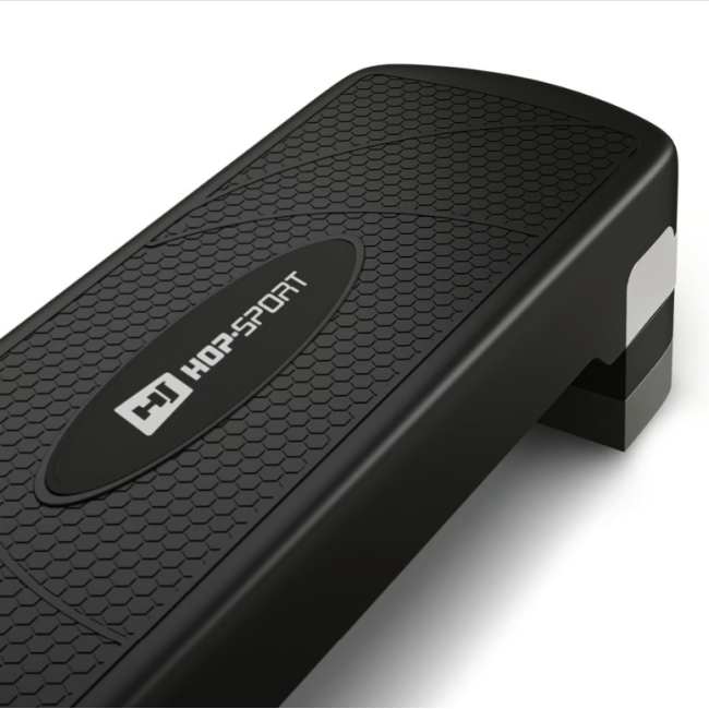 Степ платформа Hop-Sport HS-PP033AS черно-белая