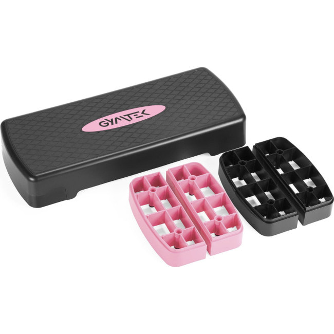 Степь-платформа Gymtek 3-х уровневая черно-розовая