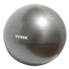 Фітбол York Fitness 75см сірий + насос