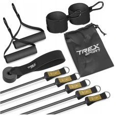 Набор резинок с эспандерами Trex Sport TX-050TS черный