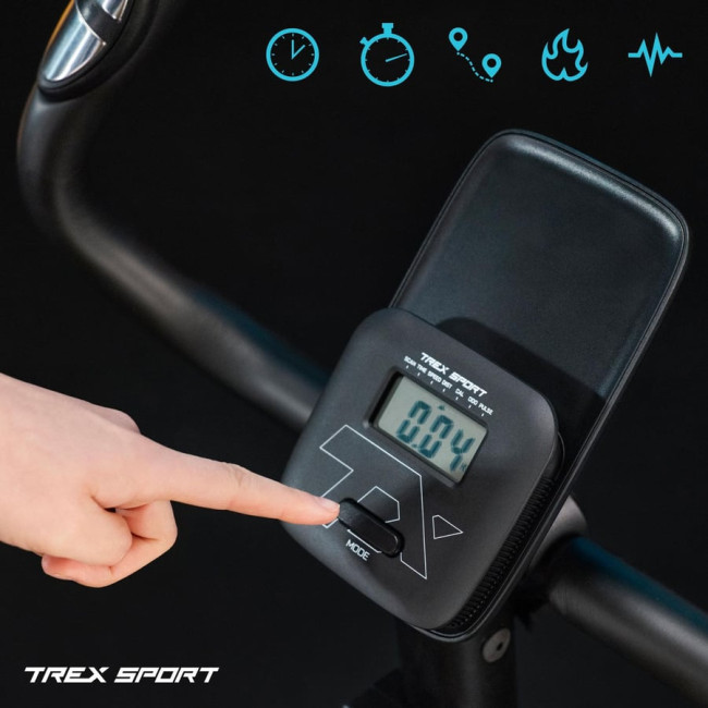 Велотренажер Trex Sport TX-400MB Reck магнитный черно-белый
