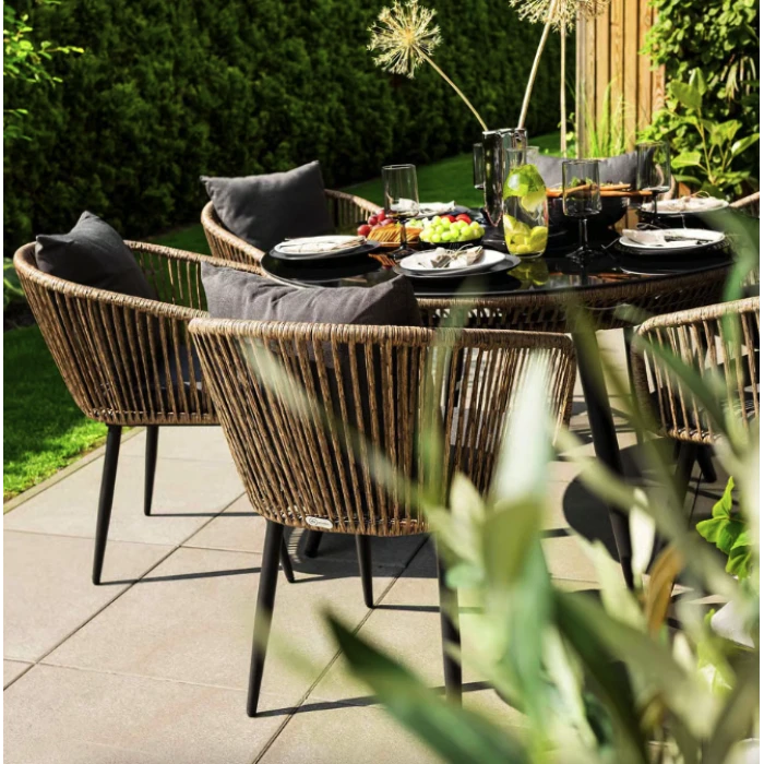 Комплект садових меблів Di Volio Rieti бежевий, сірий