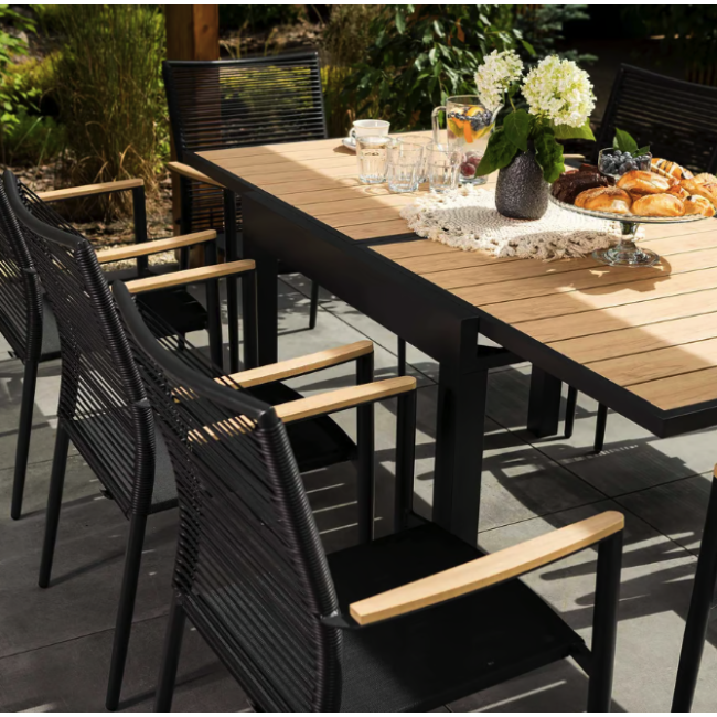 Садове крісло Di Volio Asti сірий/бежевий