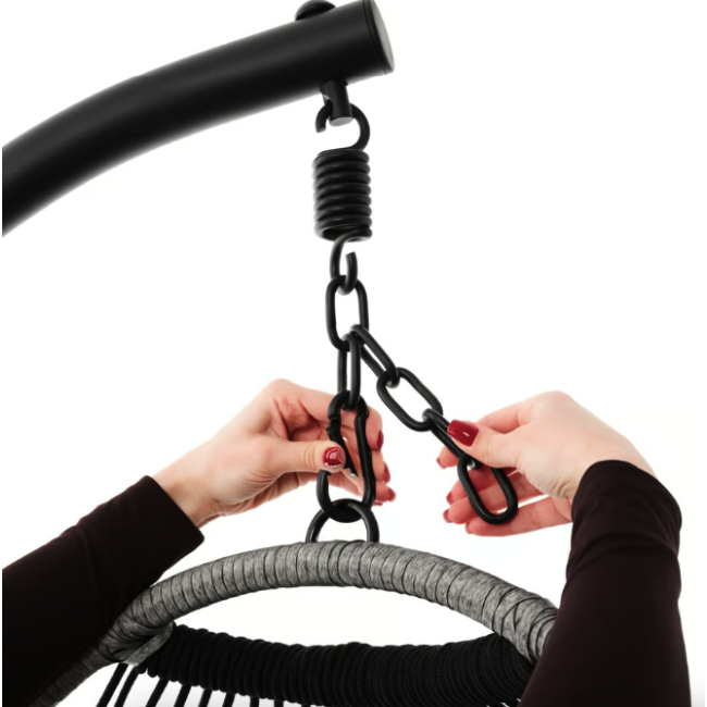 Підвісне крісло-кокон Di Volio Beluno графітовий