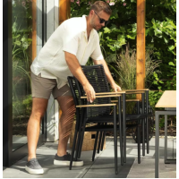 Садове крісло Di Volio Asti сірий/бежевий