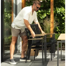 Садовое кресло Di Volio Asti серый/бежевый