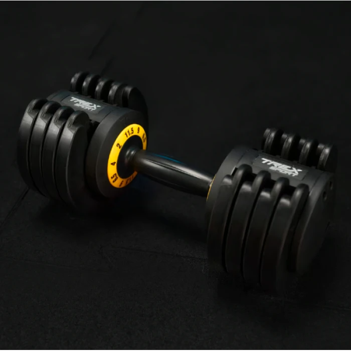 Гантель розбірна регульована Trex Sport 2-11,5кг чорний
