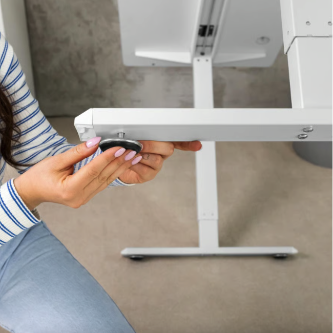 Компьютерный стол с регулируемой высотой Di Volio Biago белый