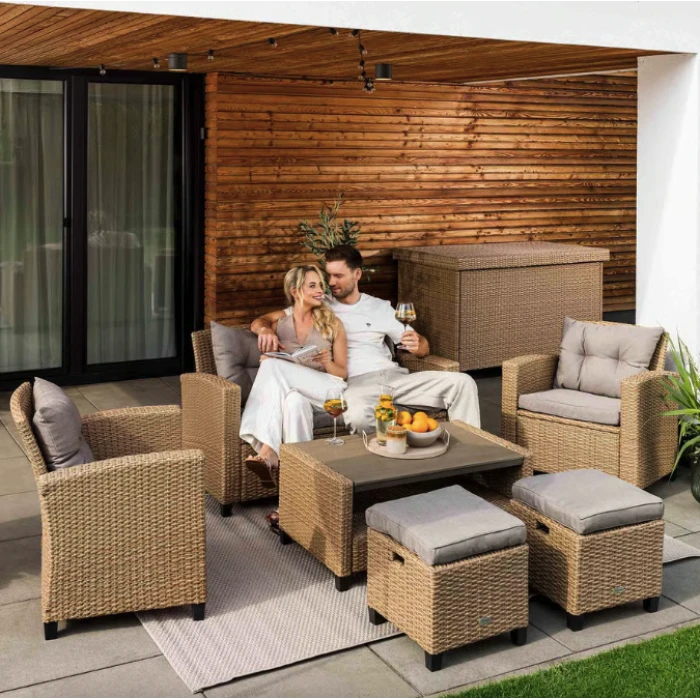 Набір садових меблів Di Volio Firenze бежевий/світло-сірий