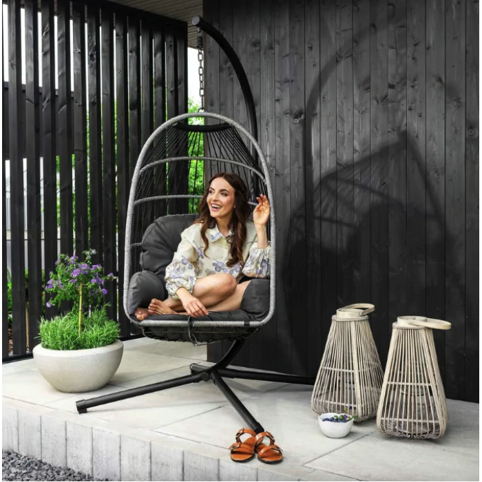 Підвісне крісло-кокон Di Volio Beluno графітовий