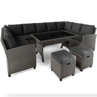 Набор садовой мебели Di Volio Livorno Серый/Графитный