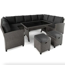 Набір садових меблів Di Volio Livorno Сірий/Графітовий