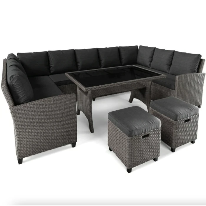 Набор садовой мебели Di Volio Livorno Серый/Графитный