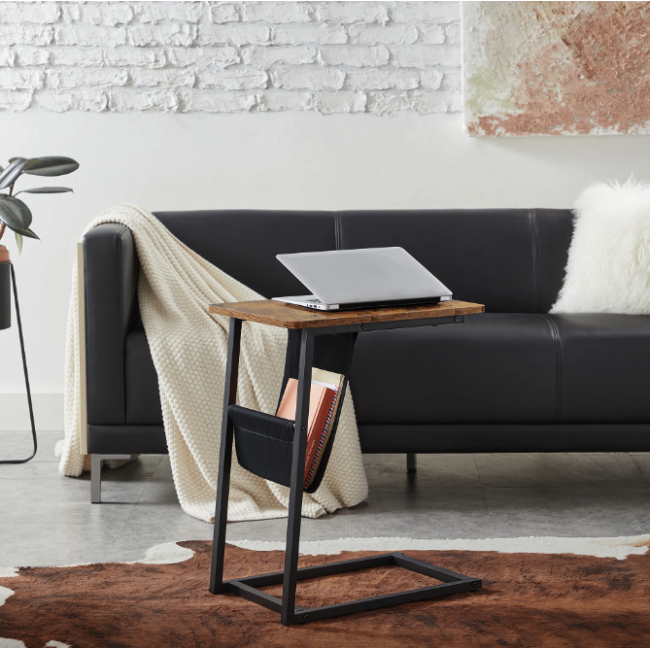 Журнальный столик Leobert Nastriy приставной с карманом в стиле Loft