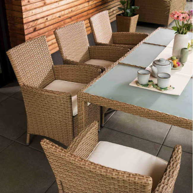 Садовая мебель Di Volio VERONA 8+1 бежево-кремовая