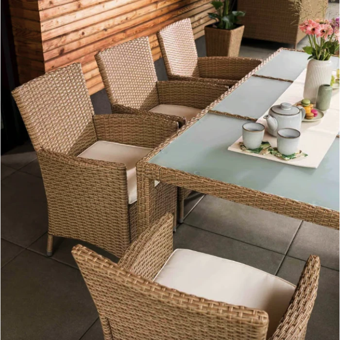 Садовая мебель Di Volio VERONA 8+1 бежево-кремовая