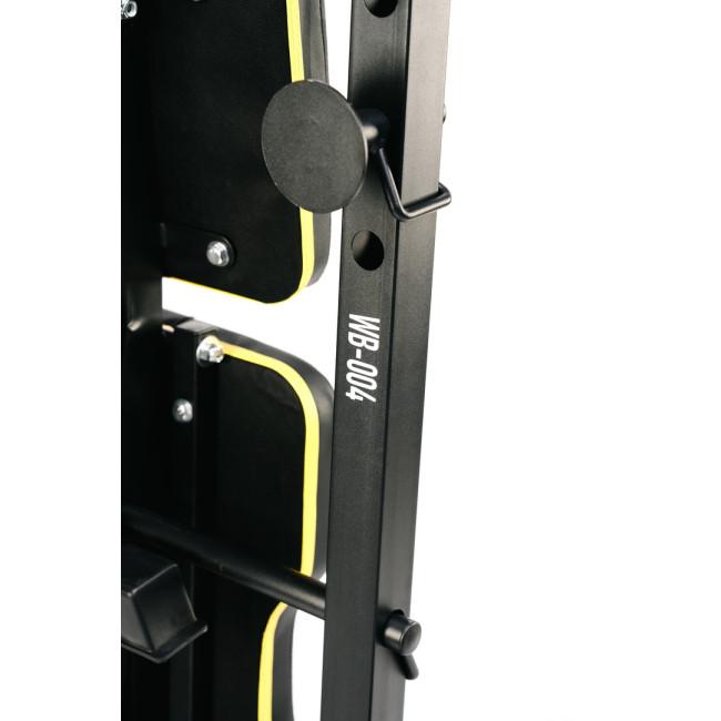 Лавка тренувальна Besport WB-004 для жиму зі стійкою під штангу та партою Скотта