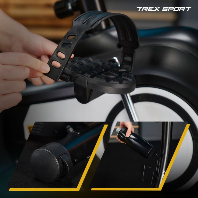 Велотренажер Trex Sport TX-400MB Reck магнитный черно-белый
