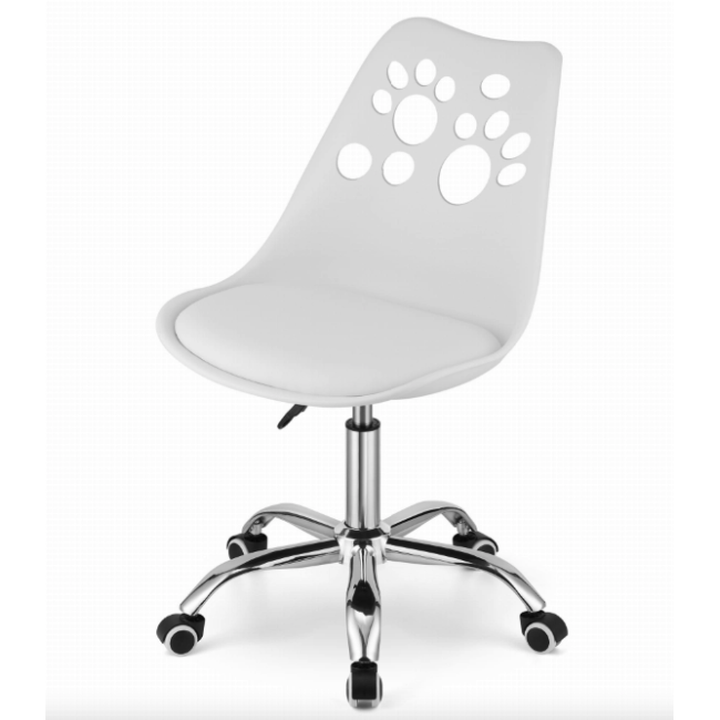 Офісне крісло Leobert Print білий