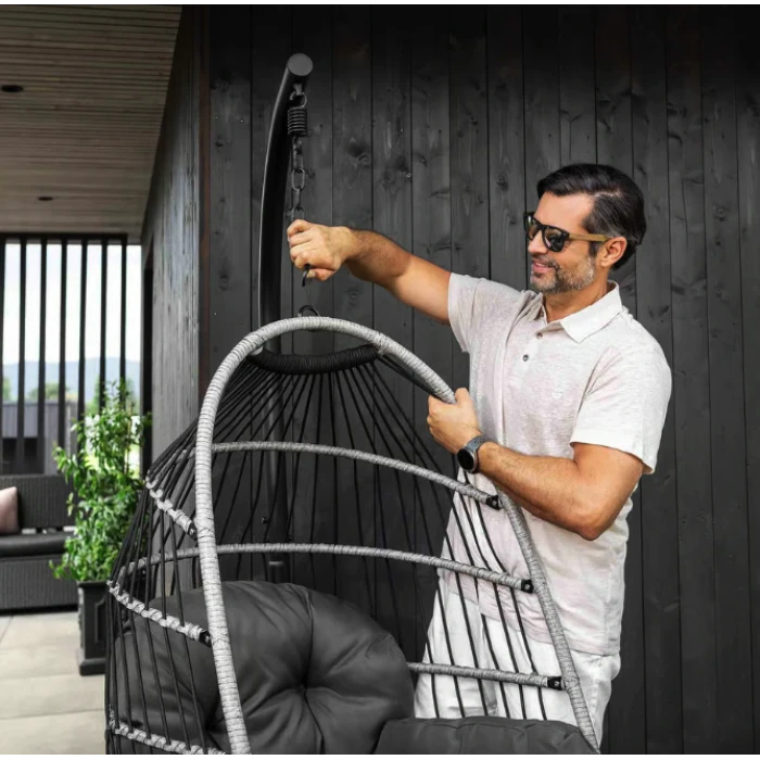 Підвісне крісло-кокон Di Volio Beluno графітовий