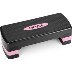 Степь-платформа Gymtek 3-х уровневая черно-розовая