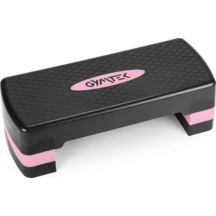 Степь-платформа Gymtek 3-х уровневая черно-розовая