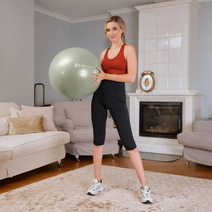 Фітбол Hop-Sport 45см шавлієвий + насос