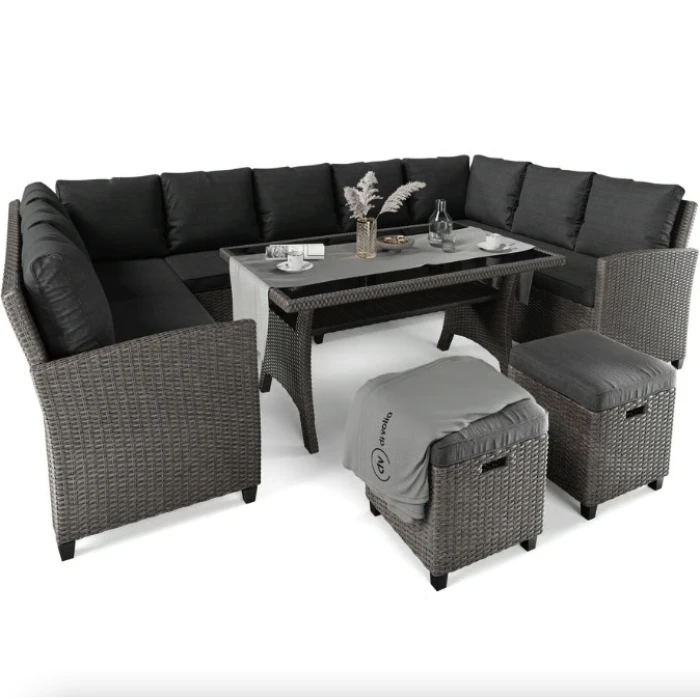 Набор садовой мебели Di Volio Livorno Серый/Графитный