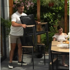 Садовое кресло Di Volio Asti серый/бежевый