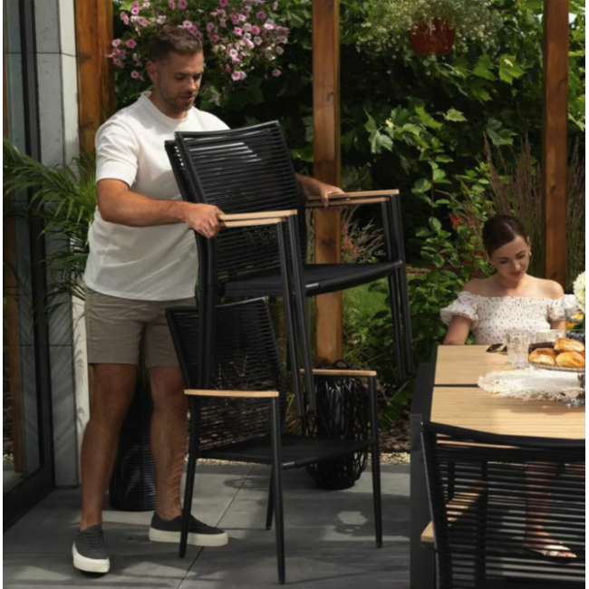 Садове крісло Di Volio Asti сірий/бежевий