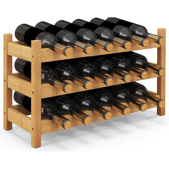 Винная стойка Costway Wenko настольная на 18 бутылок