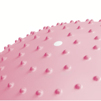 Фітбол масажний Hop-Sport 65см рожевий + насос