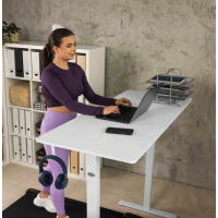 Компьютерный стол с регулируемой высотой Di Volio Biago белый