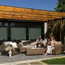 Комплект садових меблів Di Volio Veleti бежевий