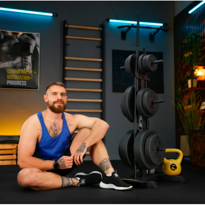 Стійка для дисків та грифів Trex Sport TX-065WR з полицями