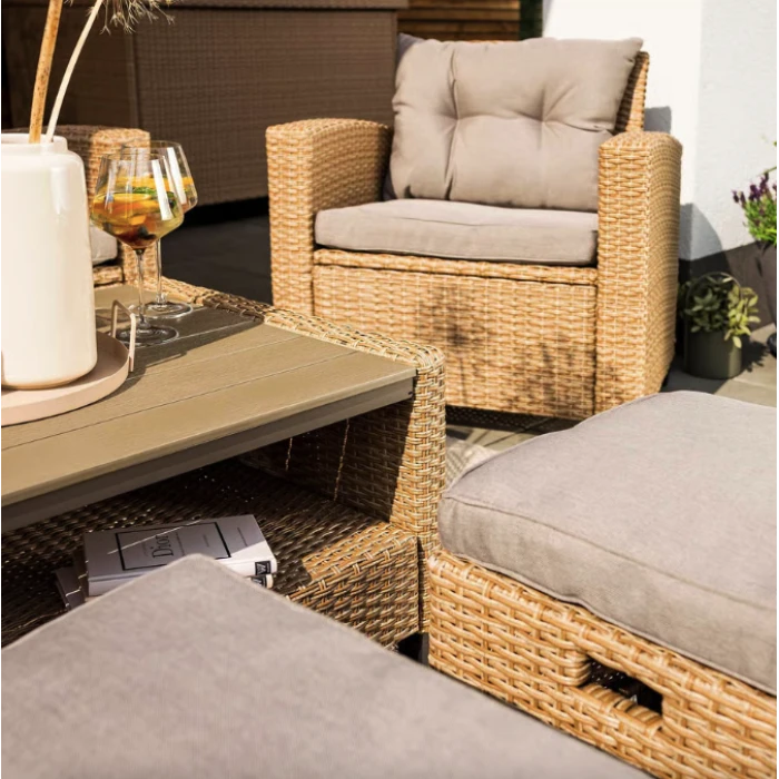 Набір садових меблів Di Volio Firenze бежевий/світло-сірий