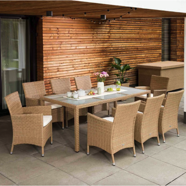 Садовая мебель Di Volio VERONA 8+1 бежево-кремовая