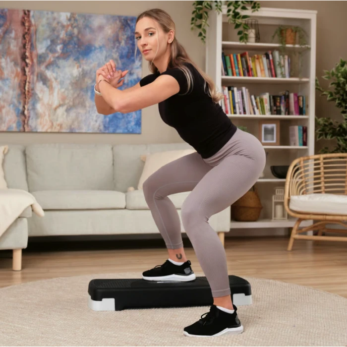 Степ платформа Hop-Sport HS-PP033AS чорно-біла