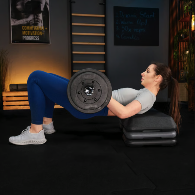 Степ платформа Trex Sport TX-038PAS к аэробике 3-уровневая черная