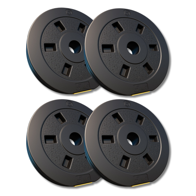 Сет композитных дисков Besport PowerPro 20 (4х5кг) для гантелей и штанг.