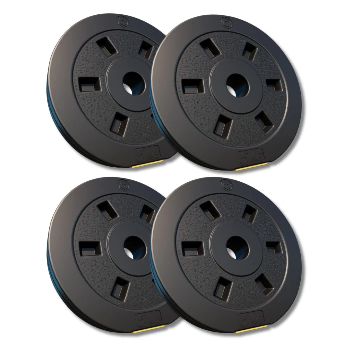 Сет композитних дисків Besport PowerPro 20 (4х5кг) для гантелей та штанг