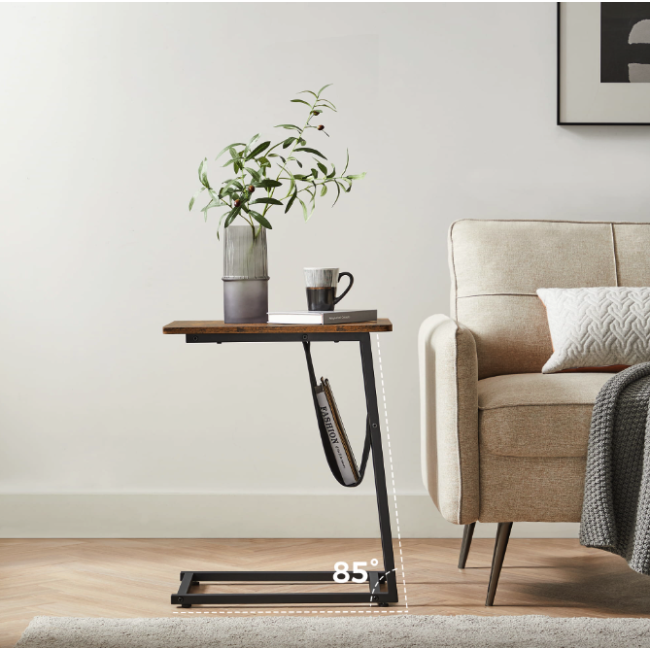 Журнальный столик Leobert Nastriy приставной с карманом в стиле Loft