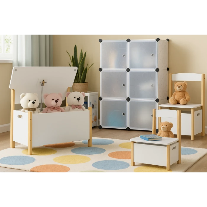 Лавка Chomik DAISY дитяча зі скринею для зберігання іграшок