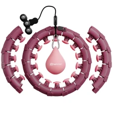 Хулахуп Hop-Sport HS-106HH масажний з обважнювачем рожевий