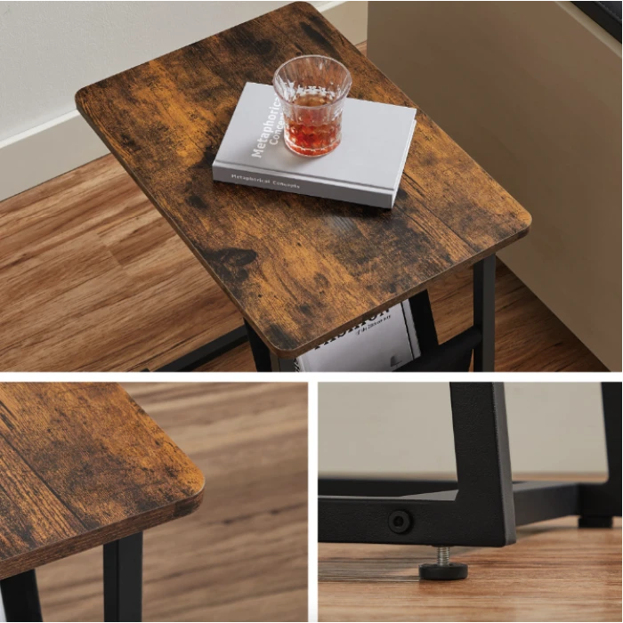 Журнальний столик Leobert Nastriy приставний з кишенею в стилі Loft