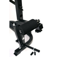 Лавка тренувальна Besport WB-004 для жиму зі стійкою під штангу та партою Скотта