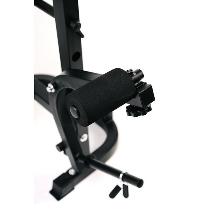 Лавка тренувальна Besport WB-004 для жиму зі стійкою під штангу та партою Скотта